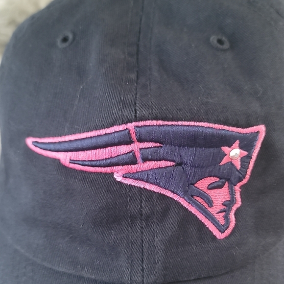 47 Brand Women's Dark Blue NE Patriots  Hat with Pink Embroidery - Picture 10 of 10